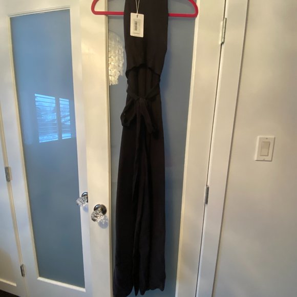 Ted Baker - Meriahh Halter Neck Jumpsuit With wrap Bodice - Picture 4 of 9